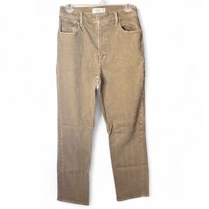 Abercrombie & Fitch The 90s Straight Jeans Womens 4 Short Brown Ultra High Rise